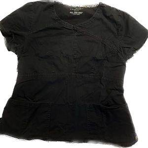 Scrub top. Medium. Black